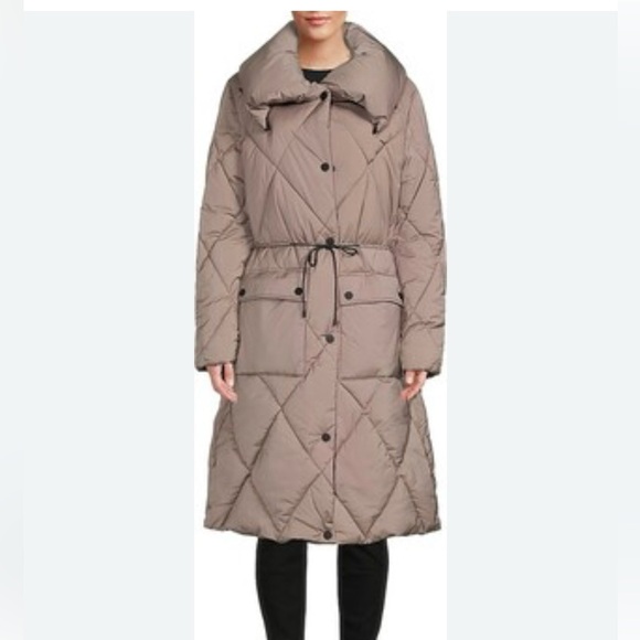 DKNY Pillow Collar Puffer Coat - Picture 1 of 4